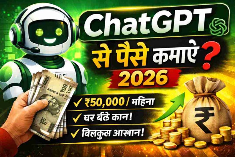 ChatGPT se paise kaise kamaye 2026 – 15 Real Tarike (Beginner Guide)