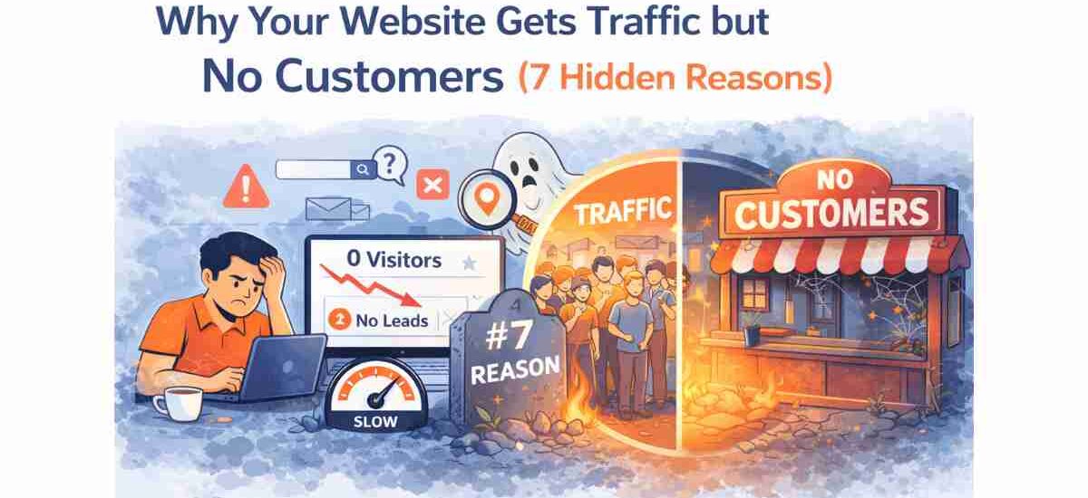 why website traffic but no customers happens