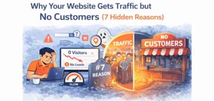 why website traffic but no customers happens