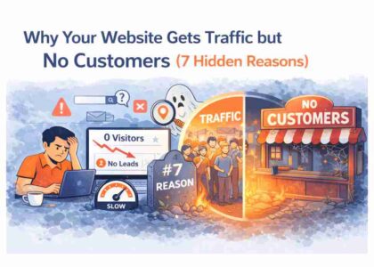 why website traffic but no customers happens