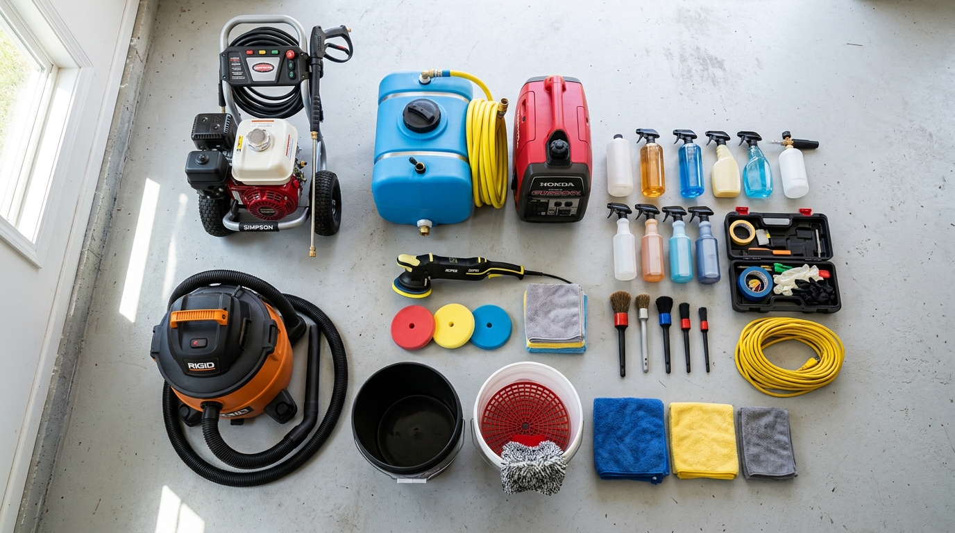 Essential mobile detailing equipment for beginners